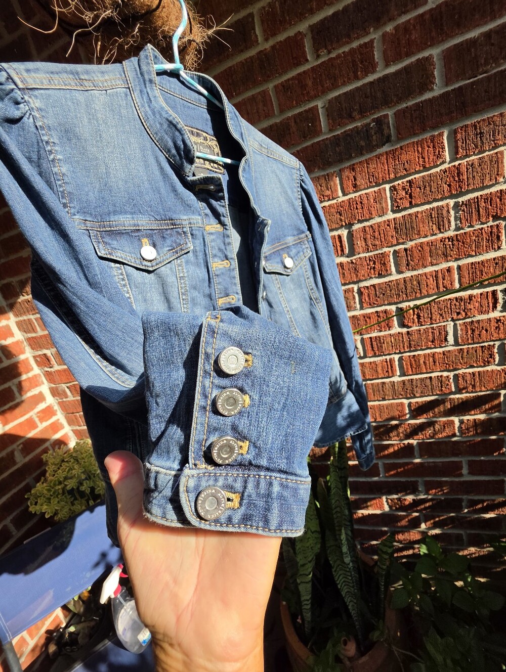 WHBM Feminine denim jacket 6 - Picture 2 of 9